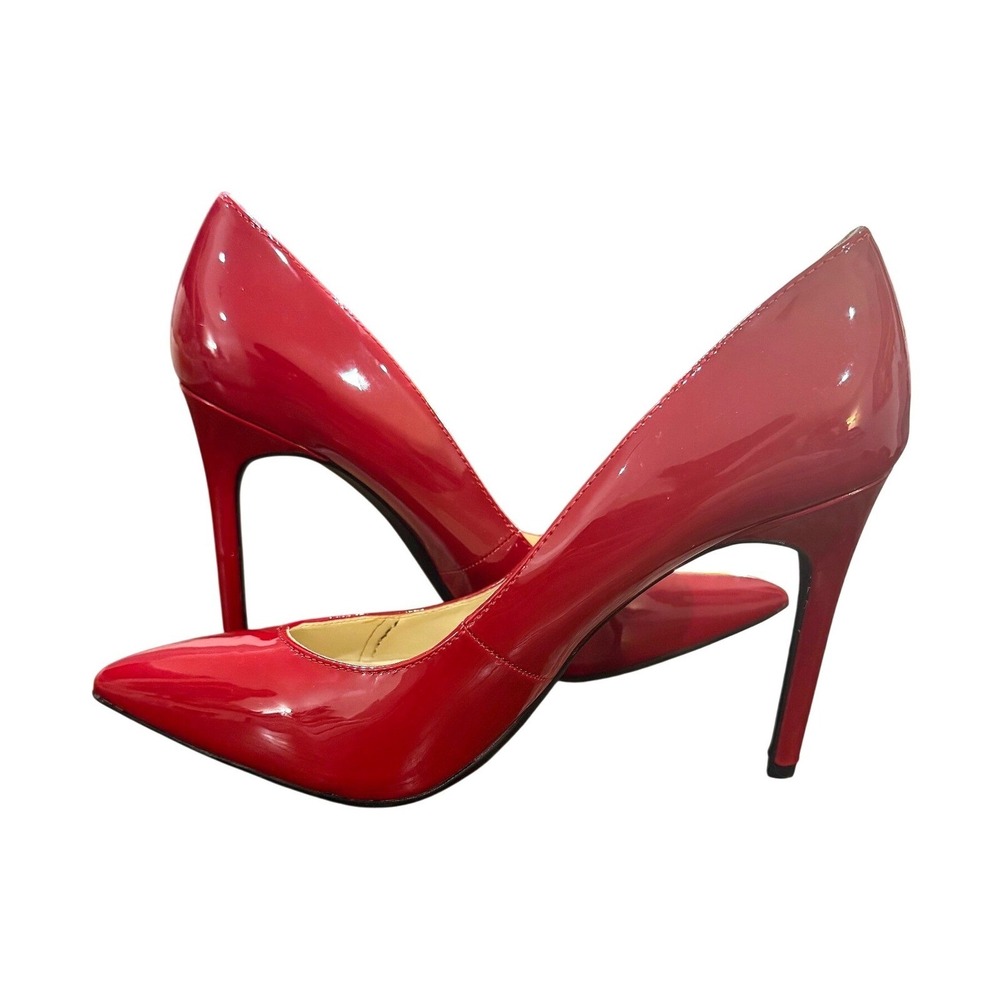 Jessica Simpson Cassani Pointed-Toe Pumps in Red Muse Patent Leather Size 8.5